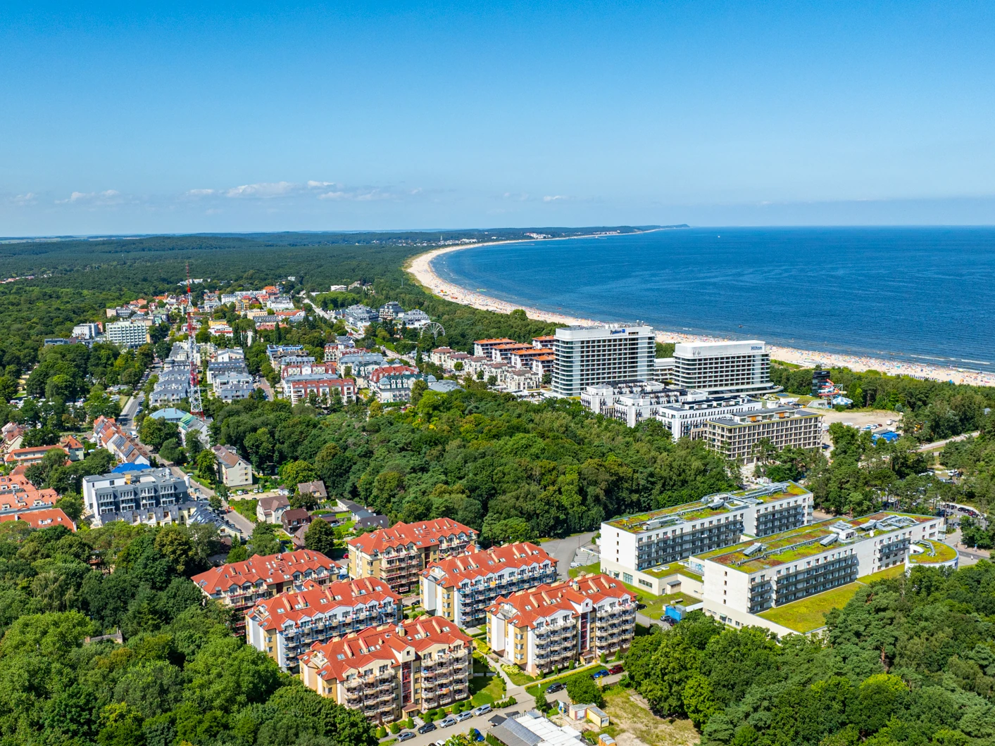 Apartamenty Zdrojowa Świnoujście - widok z góry